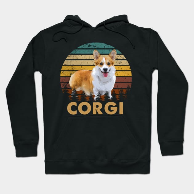 Corgi Love Fashionable Tee Celebrating the Affection for Welsh Corgis Hoodie by Northground